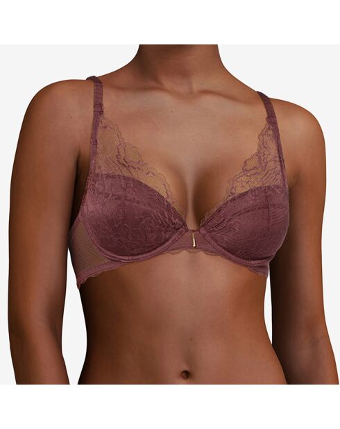 Soutien-gorge coque Push-Up Waltz marron cardinal