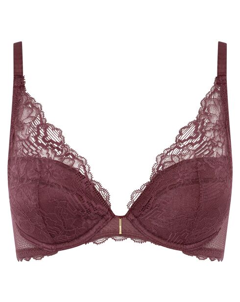 Soutien-gorge coque Push-Up Waltz marron cardinal