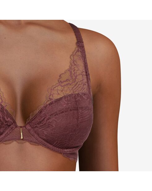 Soutien-gorge coque Push-Up Waltz marron cardinal