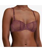 Soutien-gorge corbeille balconnet Waltz marron cardinal