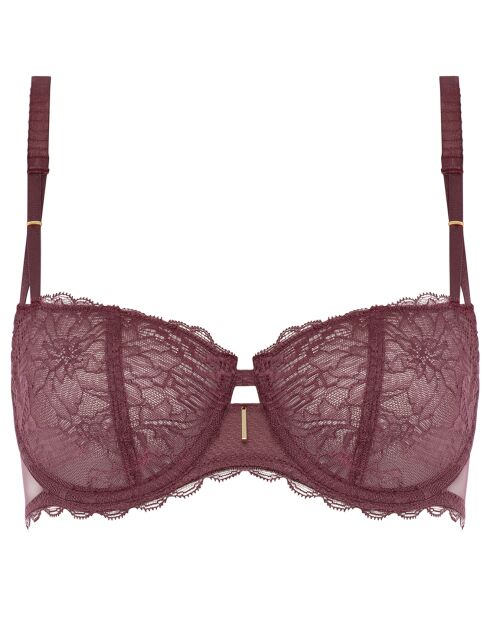 Soutien-gorge corbeille balconnet Waltz marron cardinal