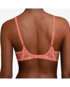 Soutien-gorge corbeille Opéra rose goyave