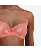 Soutien-gorge corbeille Opéra rose goyave