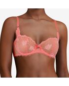 Soutien-gorge corbeille Opéra rose goyave