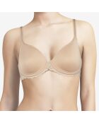 Soutien-gorge coques enveloppant spacer Parisian nude