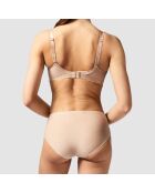 Soutien-gorge coques enveloppant spacer Parisian nude