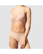 Soutien-gorge coques enveloppant spacer Parisian nude