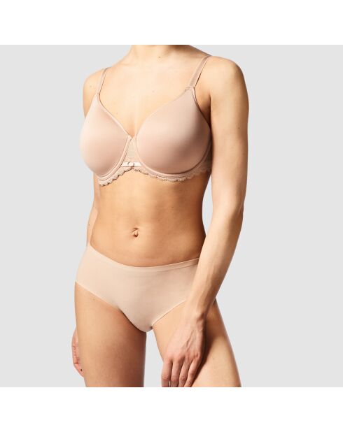 Soutien-gorge coques enveloppant spacer Parisian nude