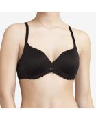 Soutien-gorge coques enveloppant spacer Parisian noir