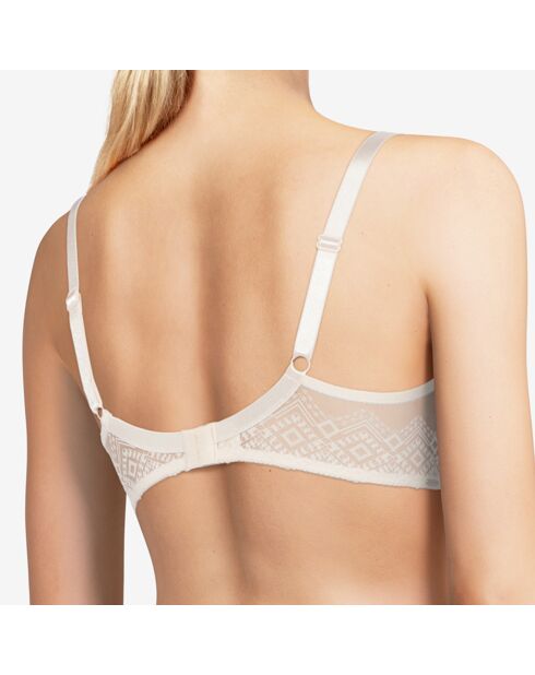 Soutien-gorge enveloppant Réaumur blanc talc