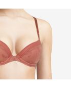 Soutien-gorge coques push-up avec mousse Réaumur rose canyon