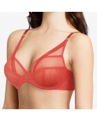 Soutien-gorge enveloppant Marceau orange thé épicé