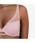 Soutien-gorge coques spacer Marceau rose nuée