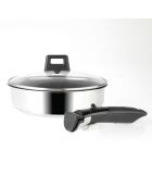 Sauteuse Sitramovible Arpege induction grise - D. 24x6 cm