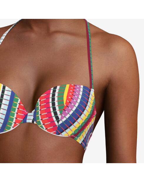 Haut de maillot de bain Push-Up Adila multicolore