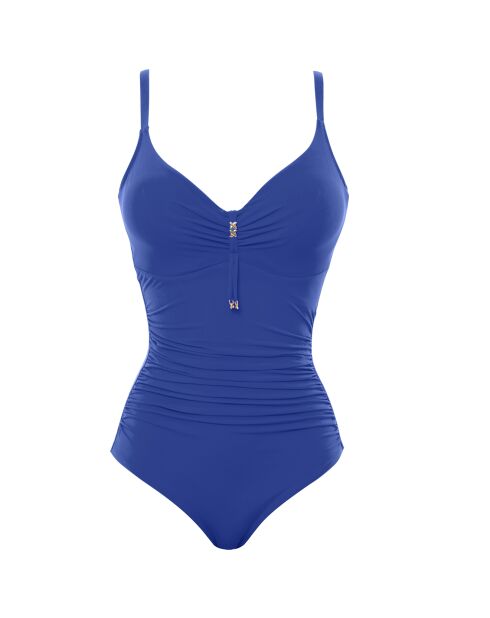 Maillot de bain 1 Pièce enveloppant Escape bleu électrique