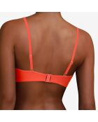 Haut de maillot de bain coques bandeau Oxygene coral