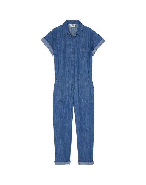 Combinaison en Toile de coton Pepa bleu brut