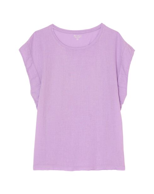 T-Shirt en Coton Tania sans manches violet