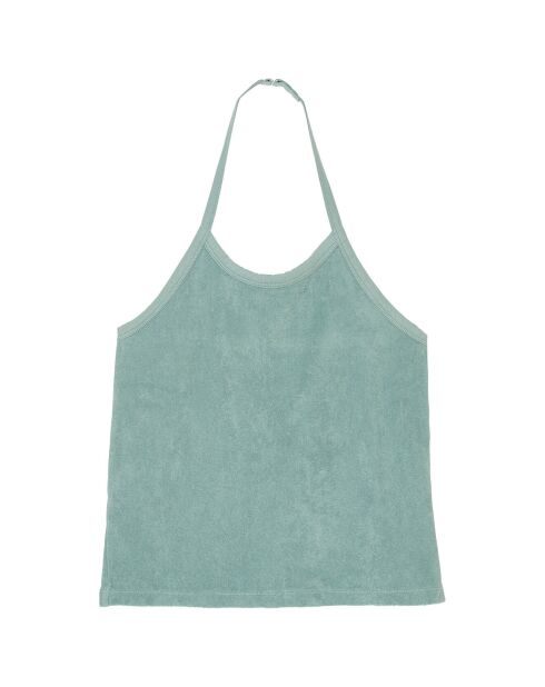 Top en Coton éponge Teddie vert eucalyptus