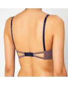 Soutien-gorge sans armatures en Soie mélangée Skin 02 violet