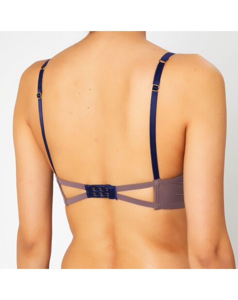 Soutien-gorge sans armatures en Soie mélangée Skin 02 violet