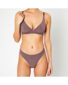 Soutien-gorge sans armatures en Soie mélangée Skin 02 violet