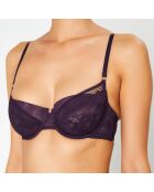 Soutien-gorge avec armatures en Soie mélangée Swing Time violet