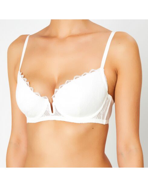 Soutien-gorge avec armatures en Soie mélangée Steal Magnolias blanc
