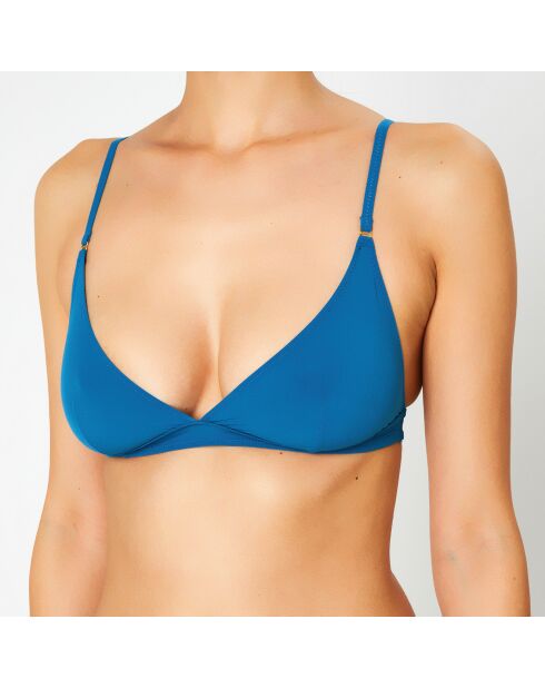 Soutien-gorge sans armatures en Soie mélangée Skin 01 teal