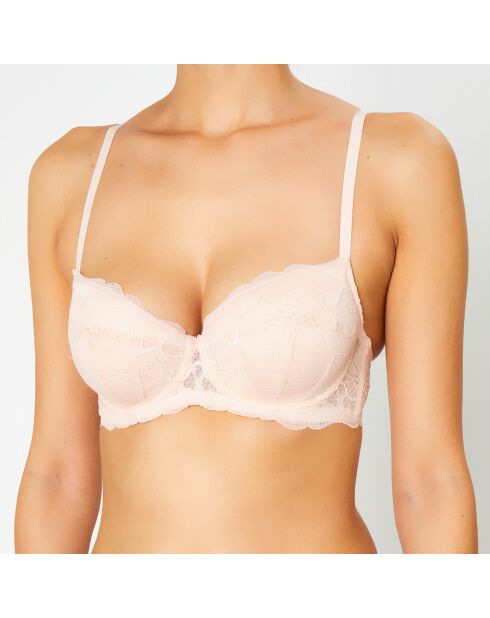 Soutien-gorge Push-Up en Soie mélangée Portofino rose