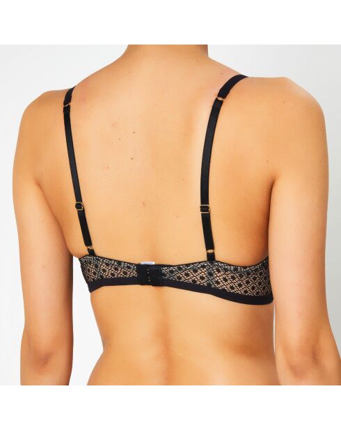 Soutien-gorge avec armatures en Soie mélangée Rendez-vous noir