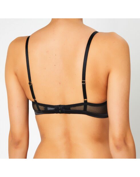 Soutien-gorge avec armatures en Soie mélangée Captive noir