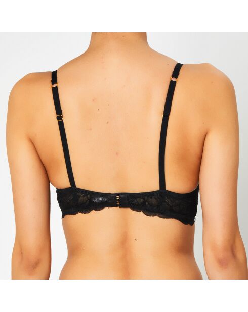 Soutien-gorge Push-Up en Soie mélangée Portofino noir