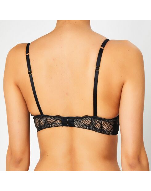 Soutien-gorge Push-Up en Soie mélangée Dinner at 8 noir