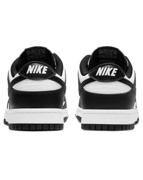 Weiß/Schwarze Dunk Low Retro-Sneaker