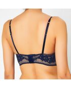 Soutien-gorge avec armatures en Soie mélangée Casablanca bleu marine