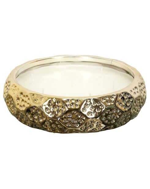 Bougie parfumée Or du temps Ambre dorée - 7 mèches 18h