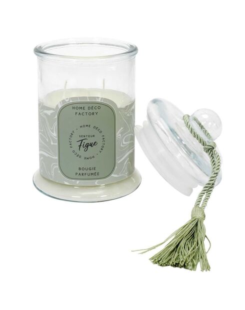 Bougie parfumée bonbonniere Figue verte - 1 mèche 80h