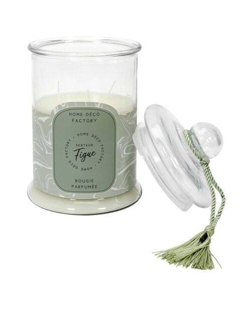 Bougie parfumée bonbonniere Figue verte - 1 mèche 110h