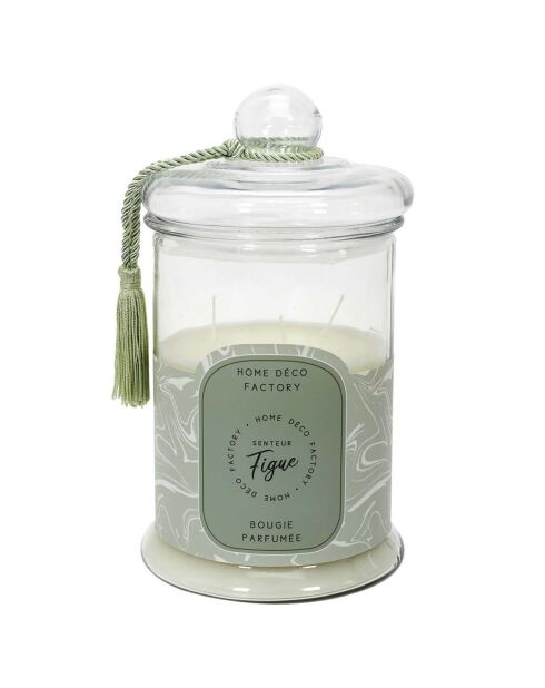 Bougie parfumée bonbonniere Figue verte - 1 mèche 110h