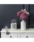 Bougie parfumée bonbonniere Fleur de coton grise - 1 mèche 110h