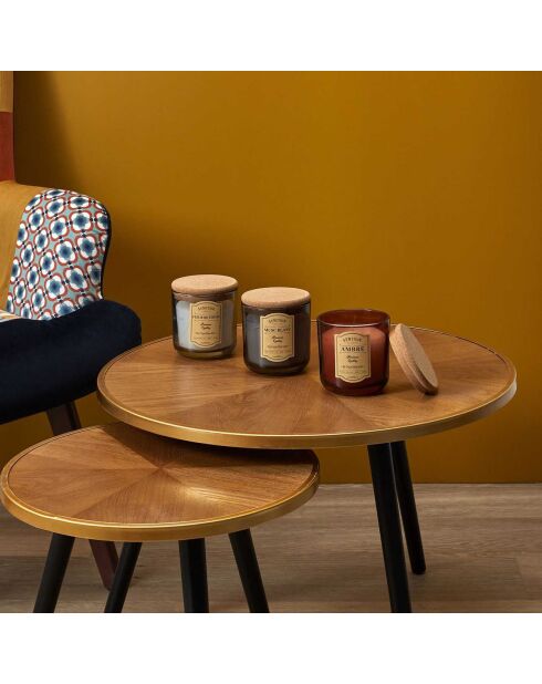 3 Bougies Apothicaires musc blanc, ambre, fleur de coton multicolore - 1 mèche 25h