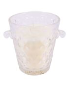 Bougie parfumée Seau ciselé Figue  transparent/blanc - 1 mèche 50h