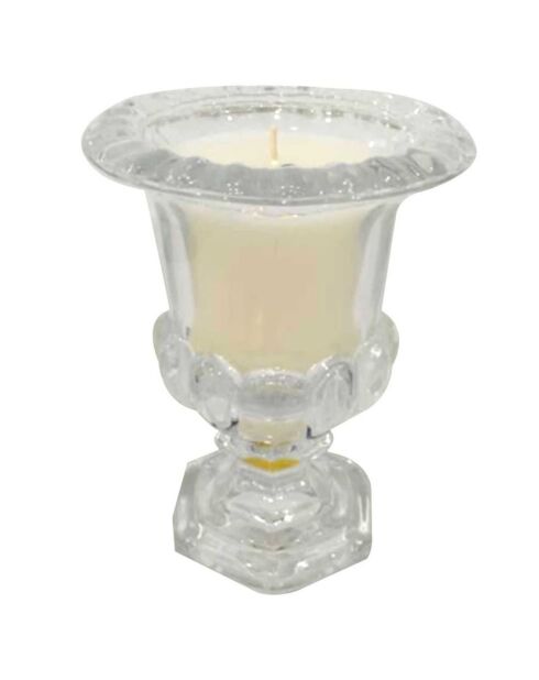 Bougie parfumée Vase Medicis Pivoine blanc/transparent - 1 mèche 90h