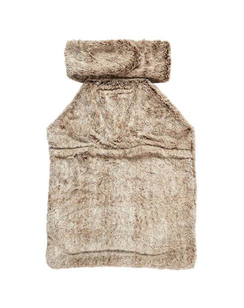 Couverture pour dos avec billes en céramique micro ondable marron - 37x28 cm