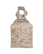 Couverture pour dos avec billes en céramique micro ondable marron - 37x28 cm