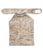 Couverture pour dos avec billes en céramique micro ondable marron - 37x28 cm