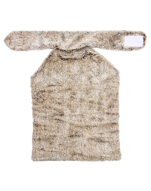 Couverture pour dos avec billes en céramique micro ondable marron - 37x28 cm