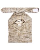 Couverture pour dos avec billes en céramique micro ondable marron - 37x28 cm